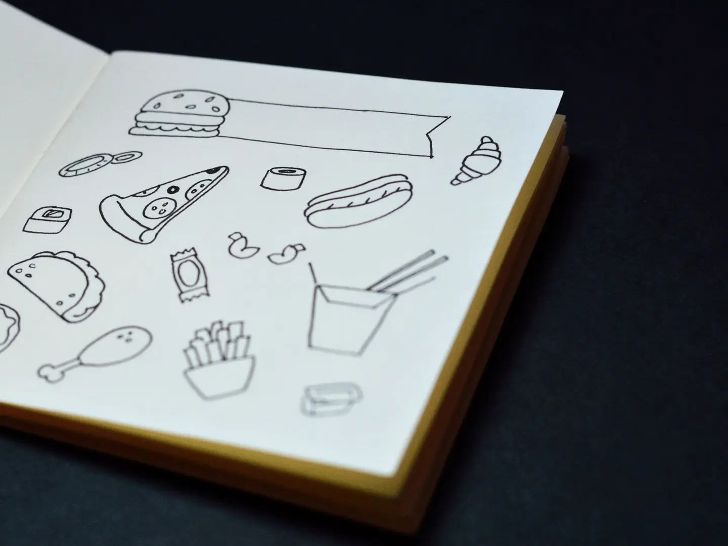 Outline illustration set ready for colouring